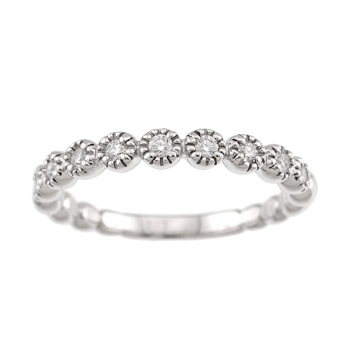 Diamond 0.16ct Ring 18K WG 750 Size5.5-5.75(US)