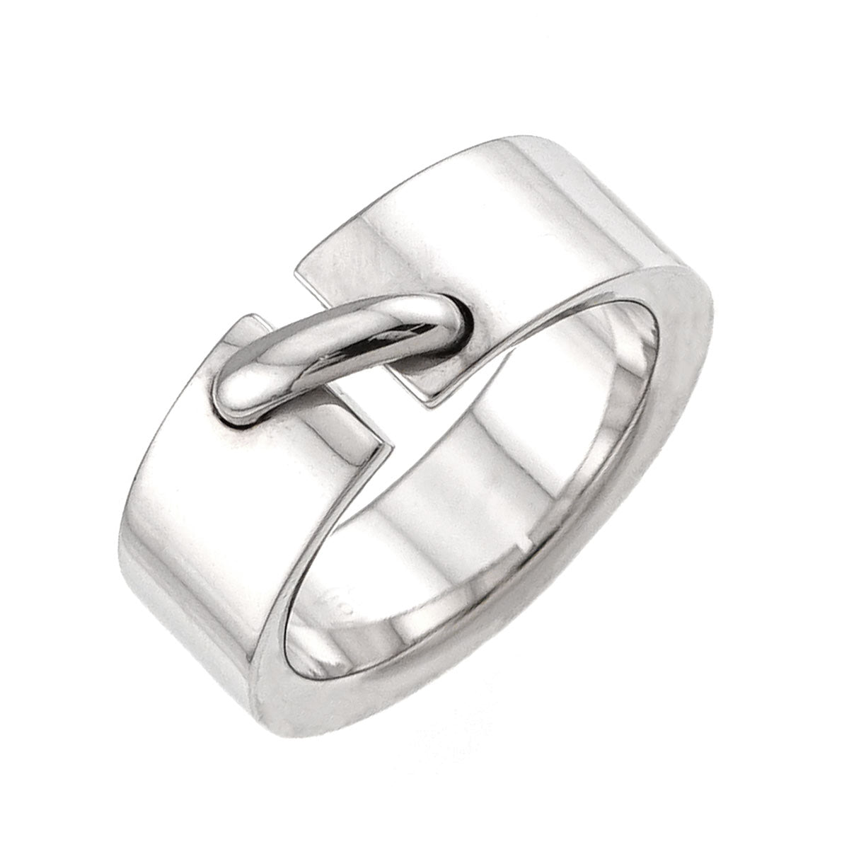Liens Ring 18K White Gold 750 size5.25(US)