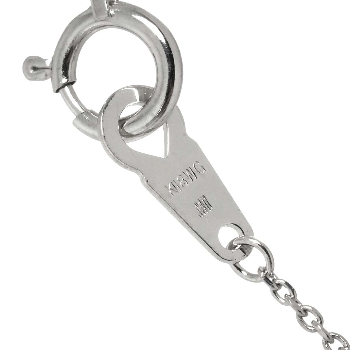 Perlita Diamond 0.02ct Necklace 18K White Gold 750