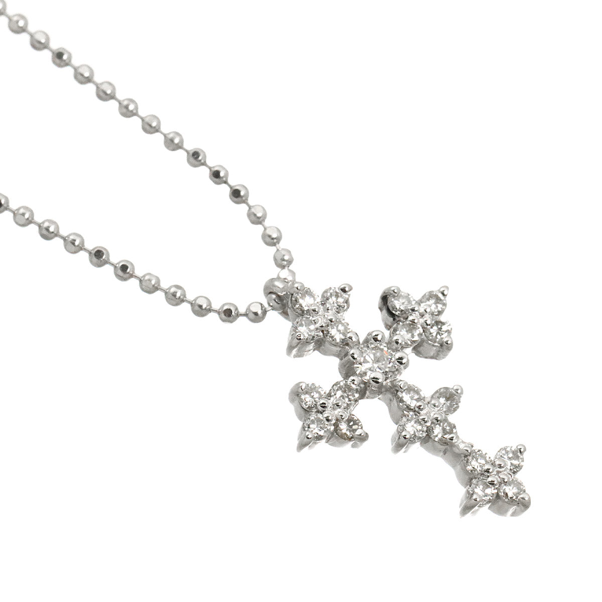 Diamond 0.22ct Necklace 18K WG 750