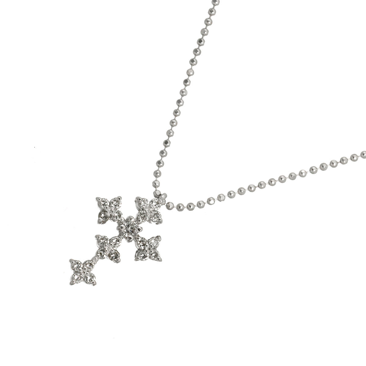 Diamond 0.22ct Necklace 18K WG 750