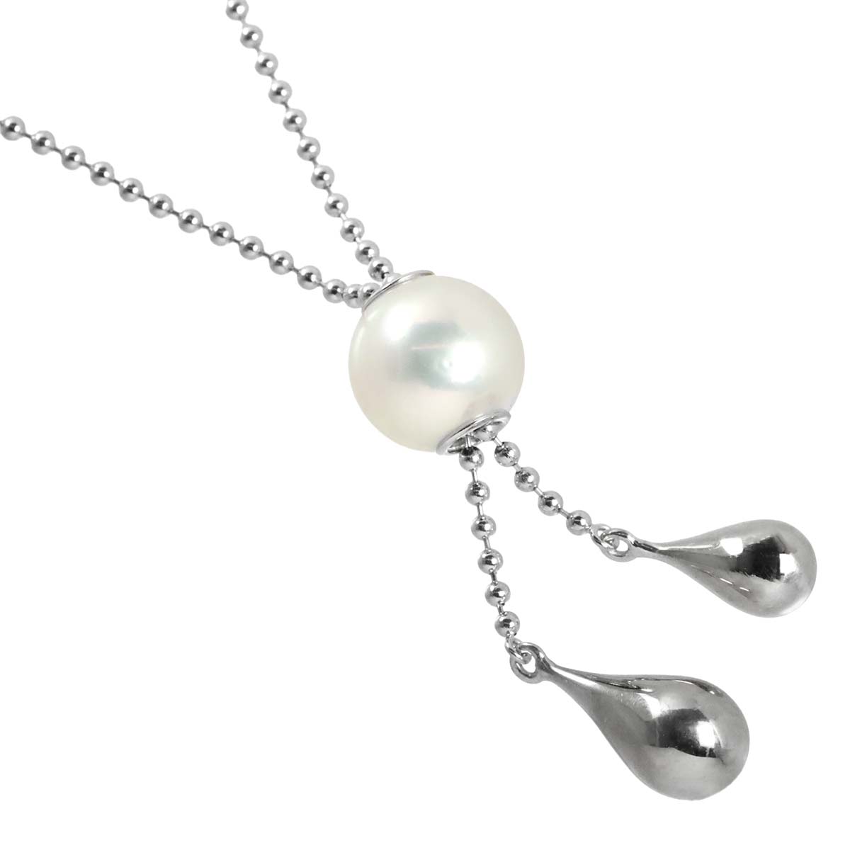 Akoya Pearl 8.1mm Necklace 18K White Gold 750