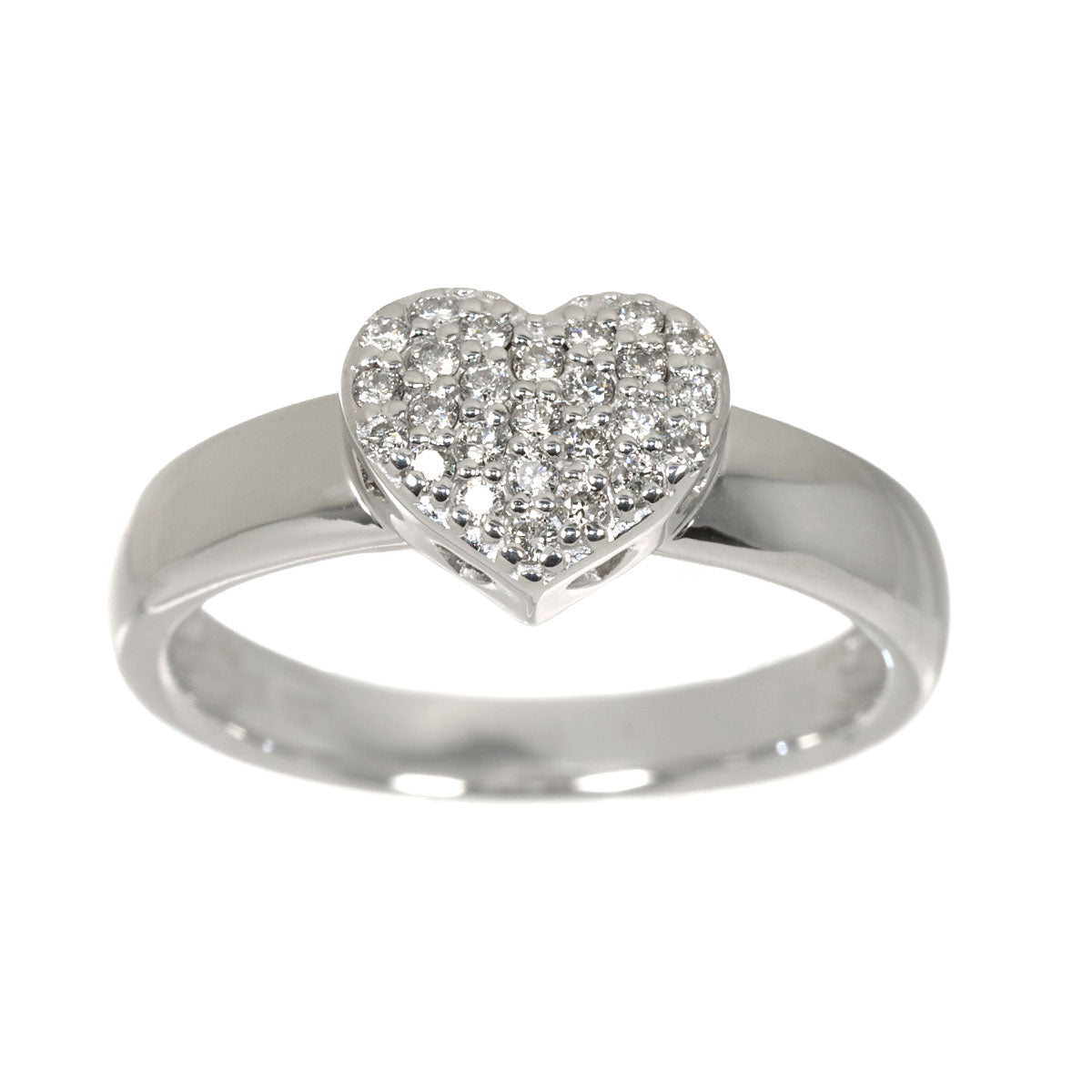 Diamond 0.20ct Ring 18K WG 750 Size7.25(US)