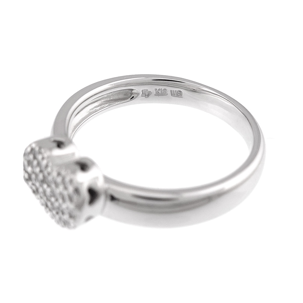 Diamond 0.20ct Ring 18K WG 750 Size7.25(US)