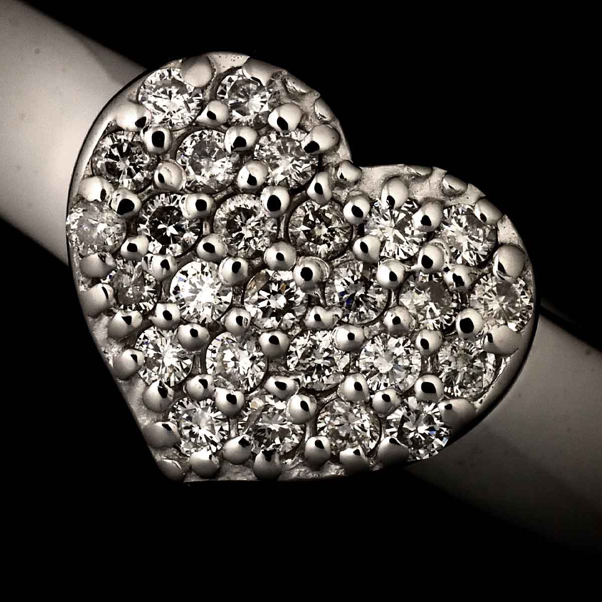 Diamond 0.20ct Ring 18K WG 750 Size7.25(US)