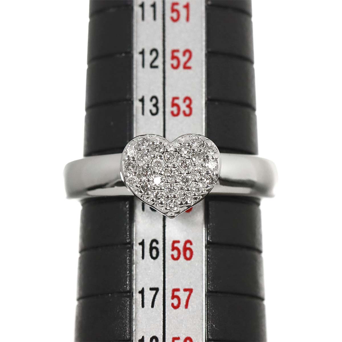 Diamond 0.20ct Ring 18K WG 750 Size7.25(US)
