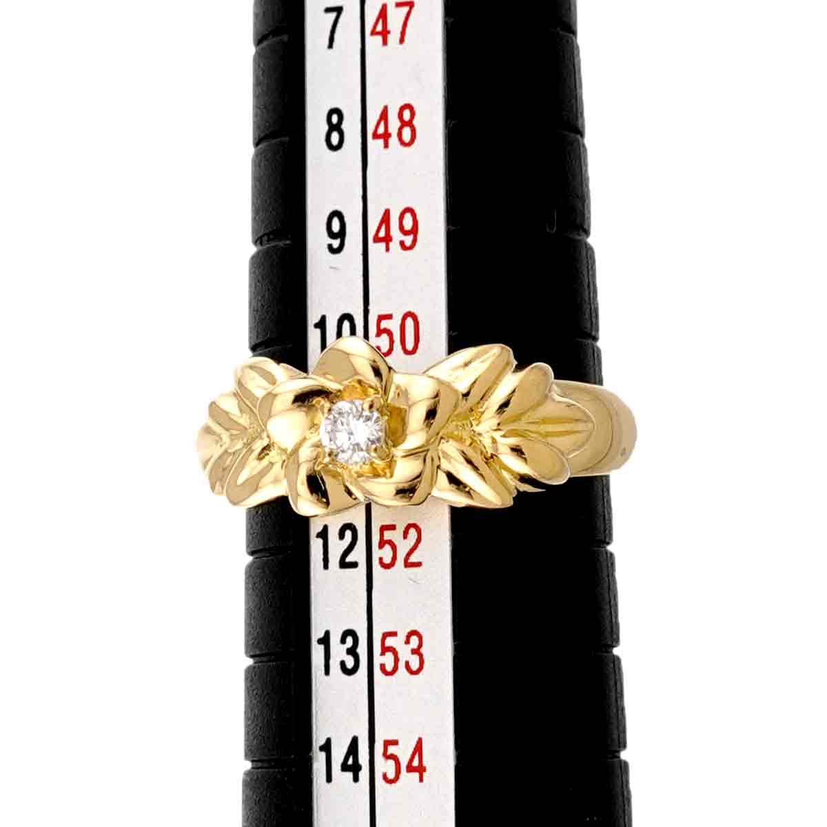 Diamond 0.07ct Ring 18K YG 750 Size5.5-5.75(US)