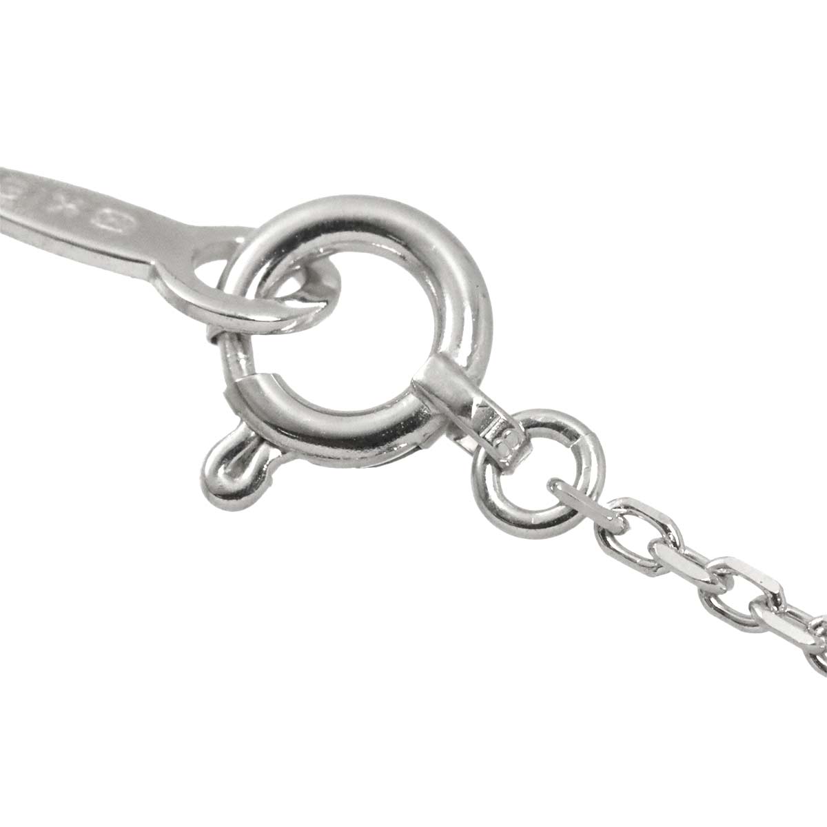 Diamond 0.06ct Necklace 18K White Gold 750