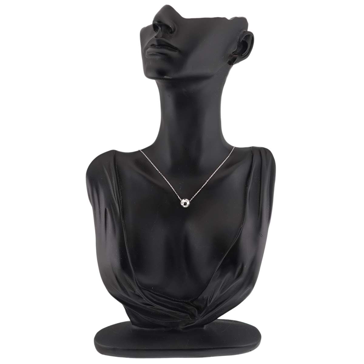 Diamond 0.06ct Necklace 18K White Gold 750
