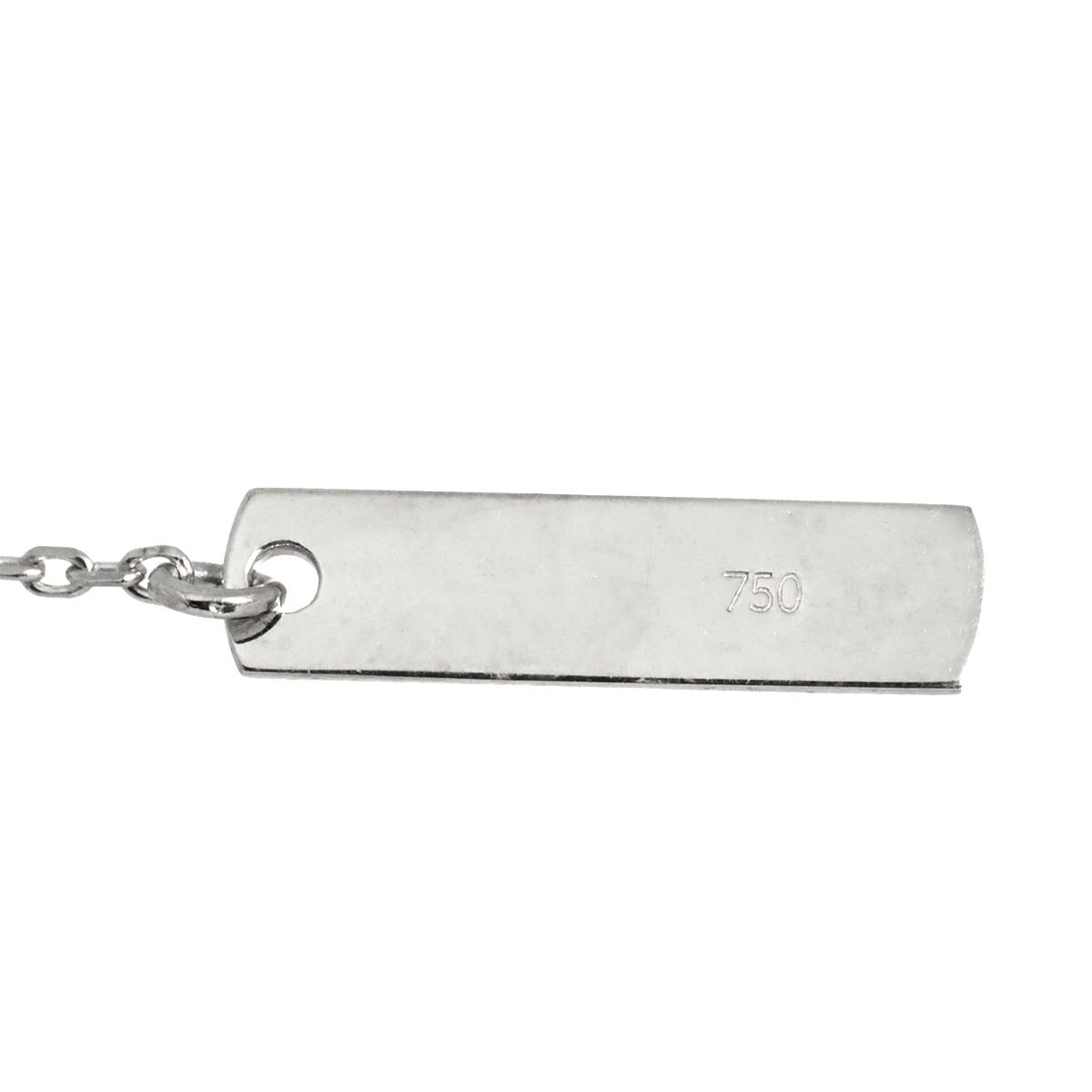 Diamond 0.14ct Necklace 18K White Pink Gold 750