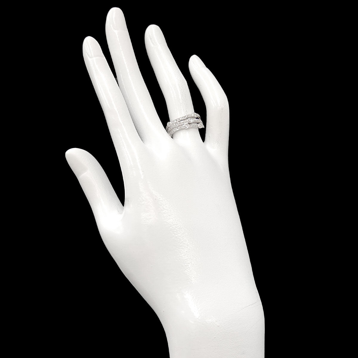MIZUNO Diamond 0.36ct Ring Pt Platinum Size6(US)