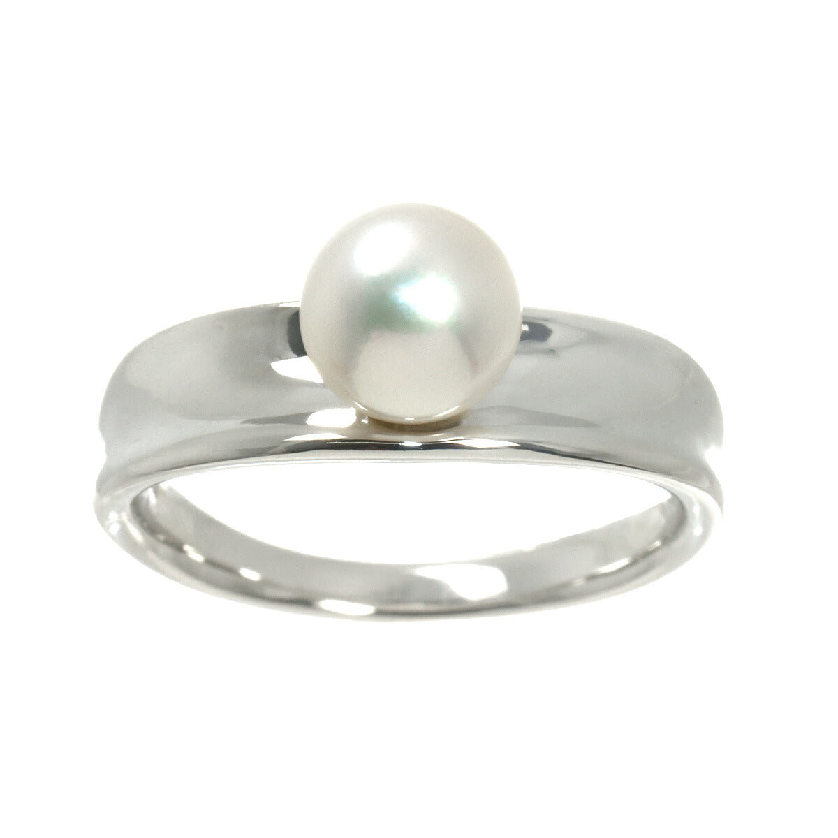 Akoya Pearl 7.1mm Ring Platinum size6.25-6.5(US)