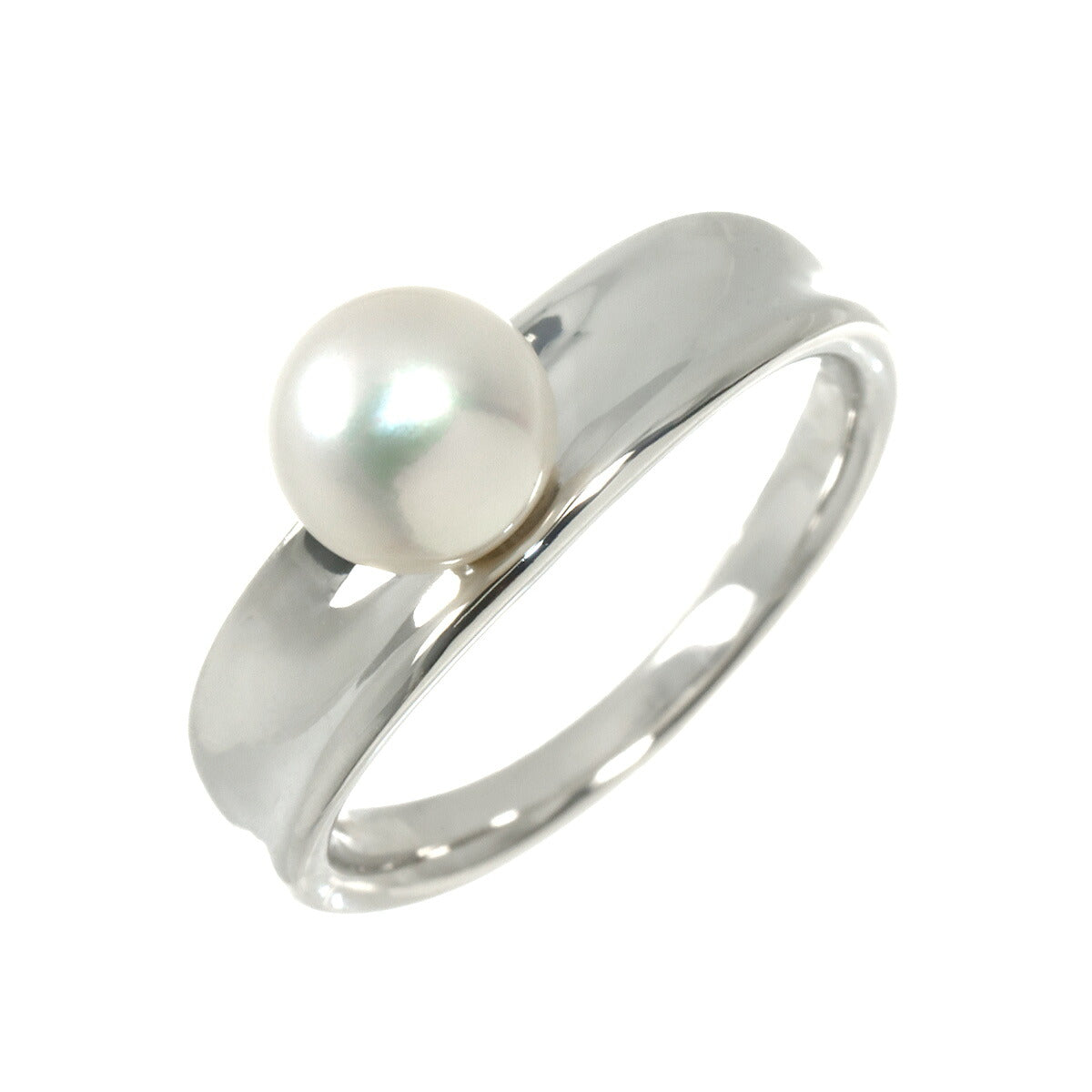 Akoya Pearl 7.1mm Ring Platinum size6.25-6.5(US)