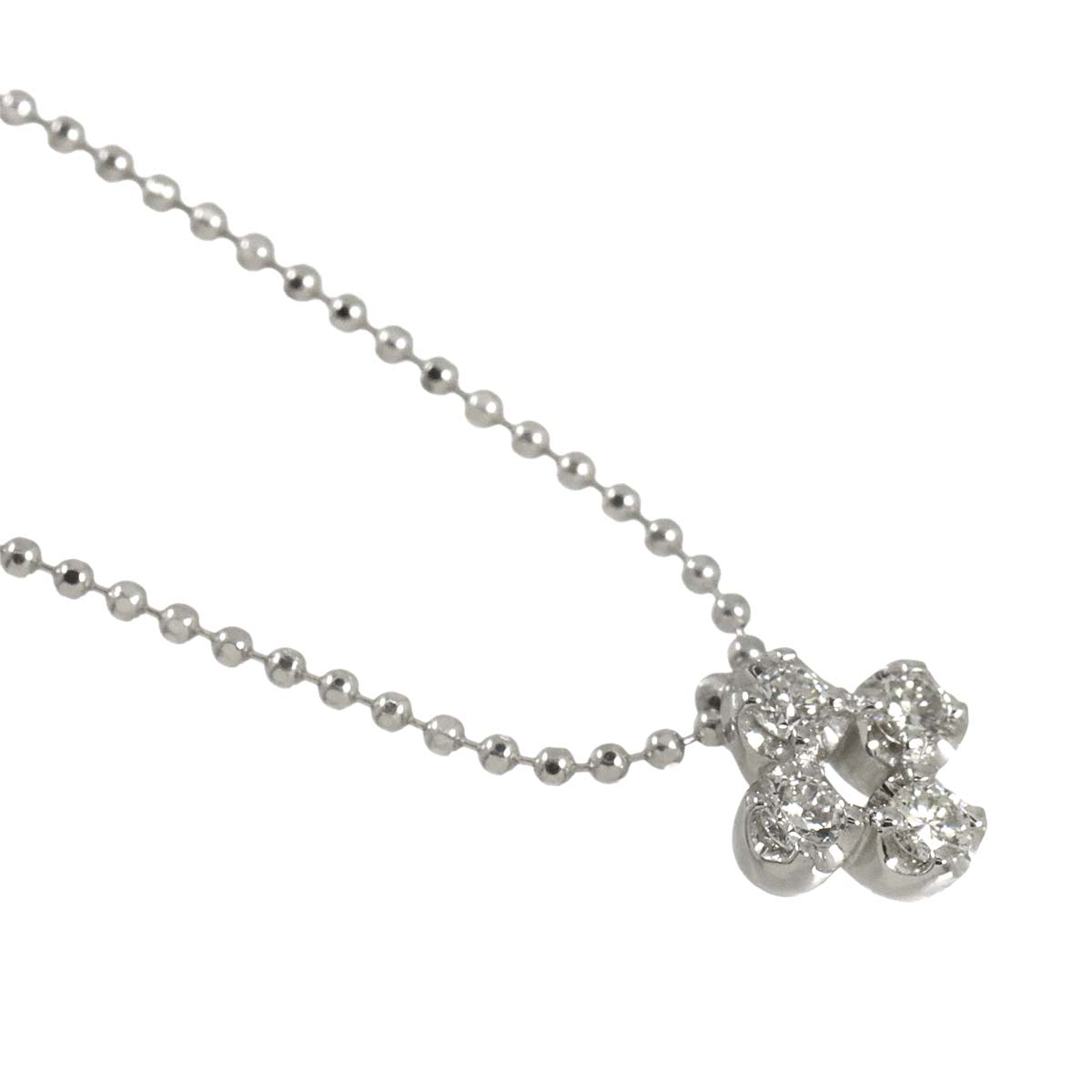 Diamond 0.12ct Necklace 18K WG 750