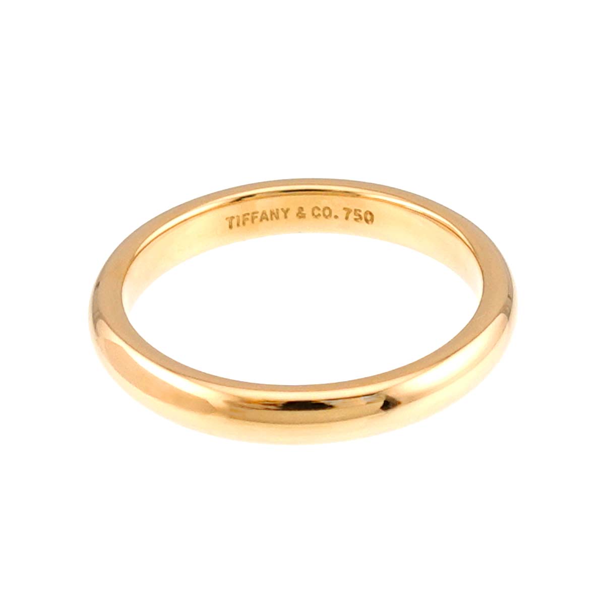 Forever Band Ring 18K Yellow Gold 750 Size 4.75-5(US)
