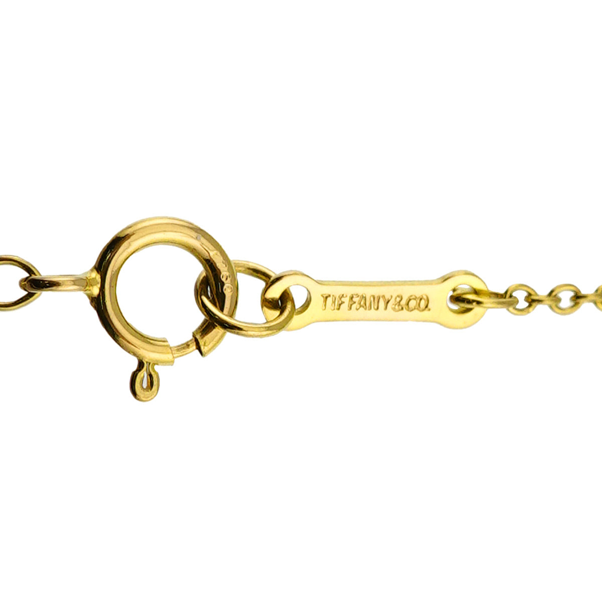 Crescent moon Necklace 18K Yellow Gold 750