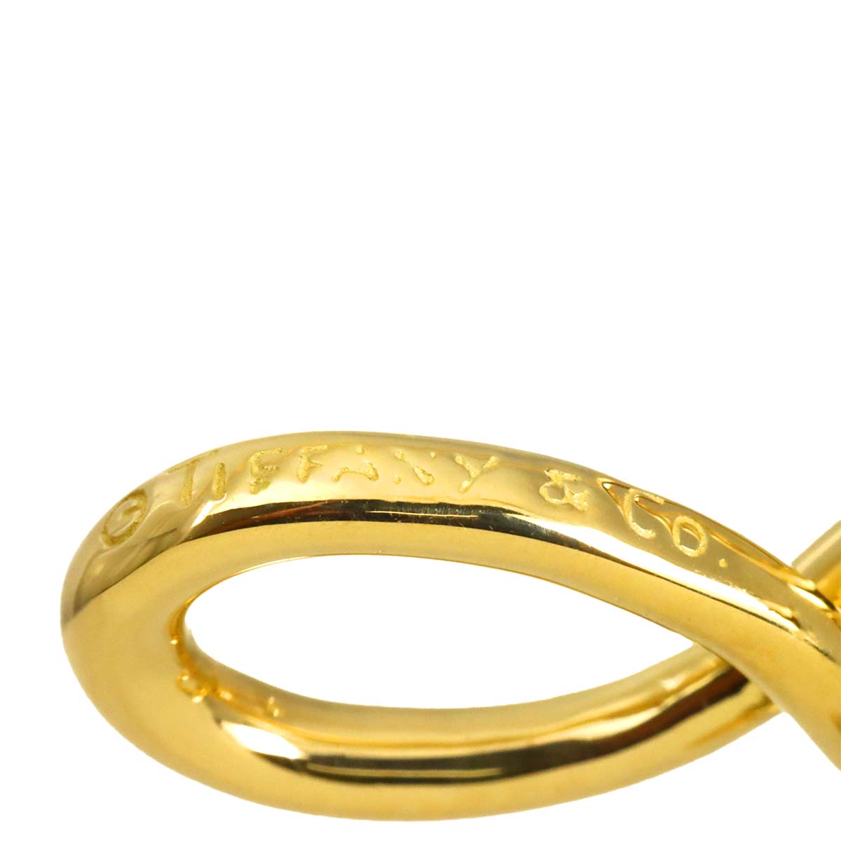 Infinity Cross Long Necklace 18K Yellow Gold 750