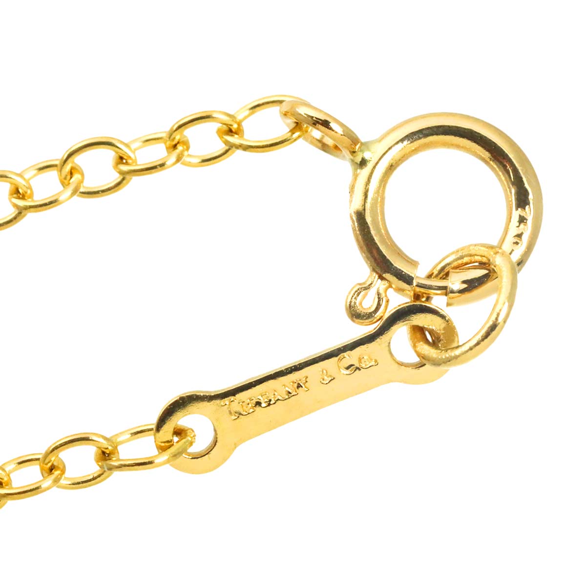 Infinity Cross Long Necklace 18K Yellow Gold 750