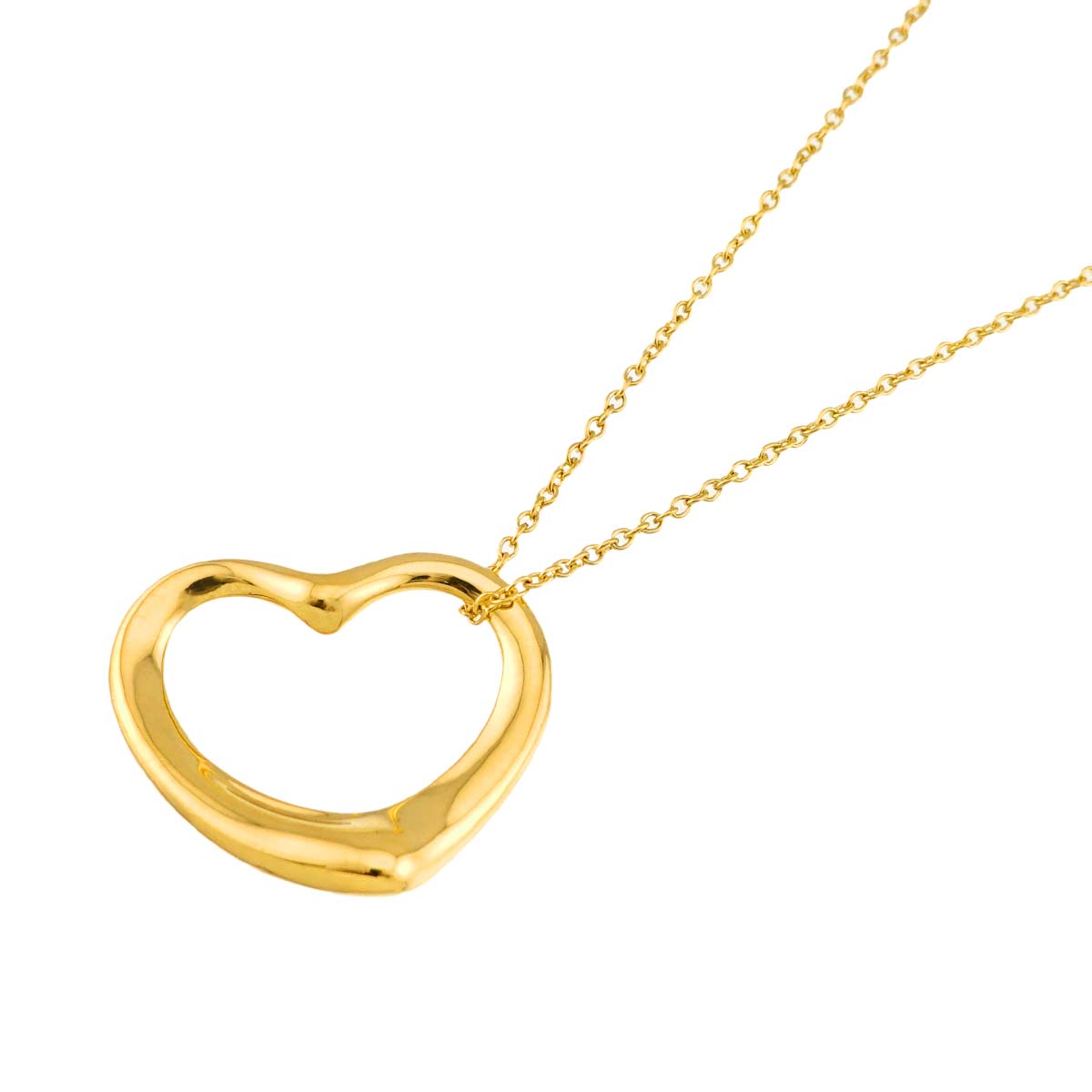 Open Heart Necklace 18K Yellow Gold 750