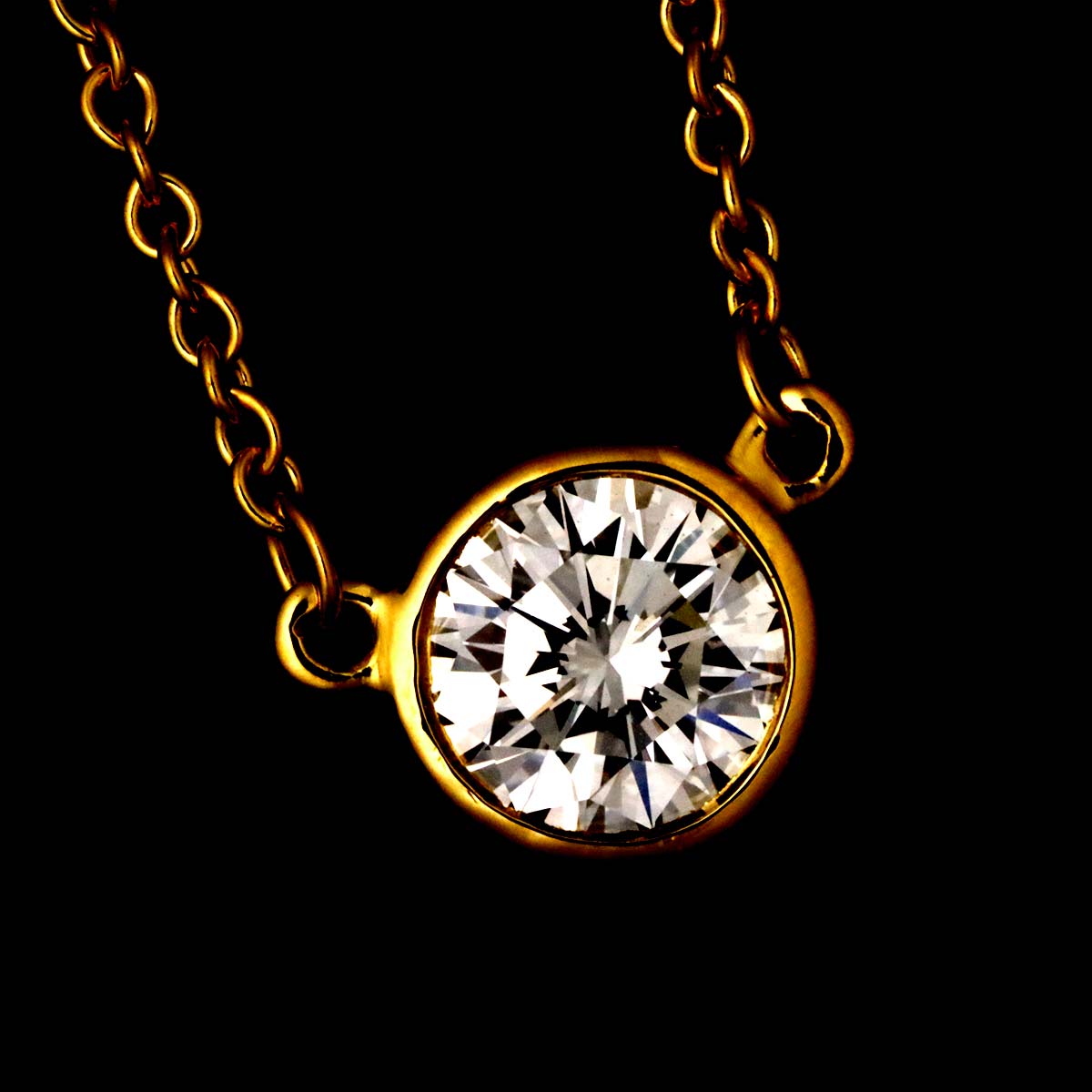 By The Yard Diamond 1P Necklace 18K Yellow Gold 750