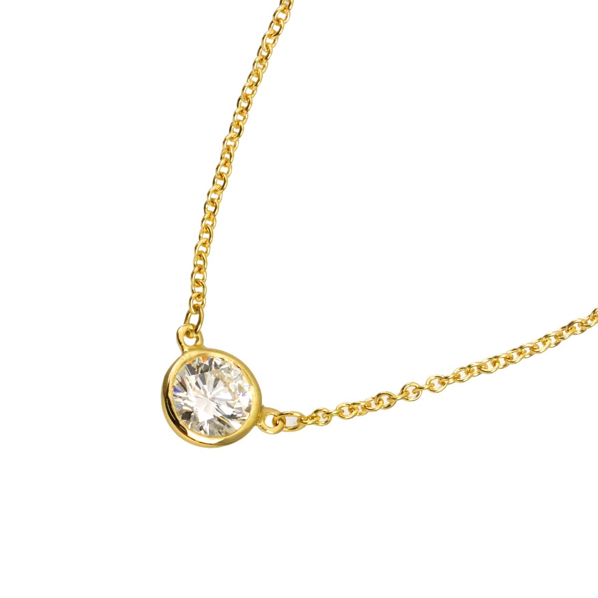 By The Yard Diamond 1P Necklace 18K Yellow Gold 750