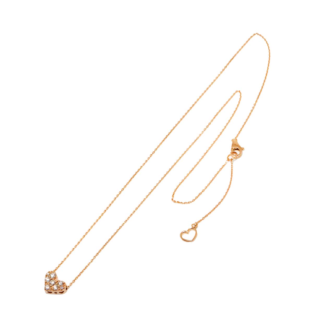 Diamond 0.20ct Necklace 18K Pink Gold 750