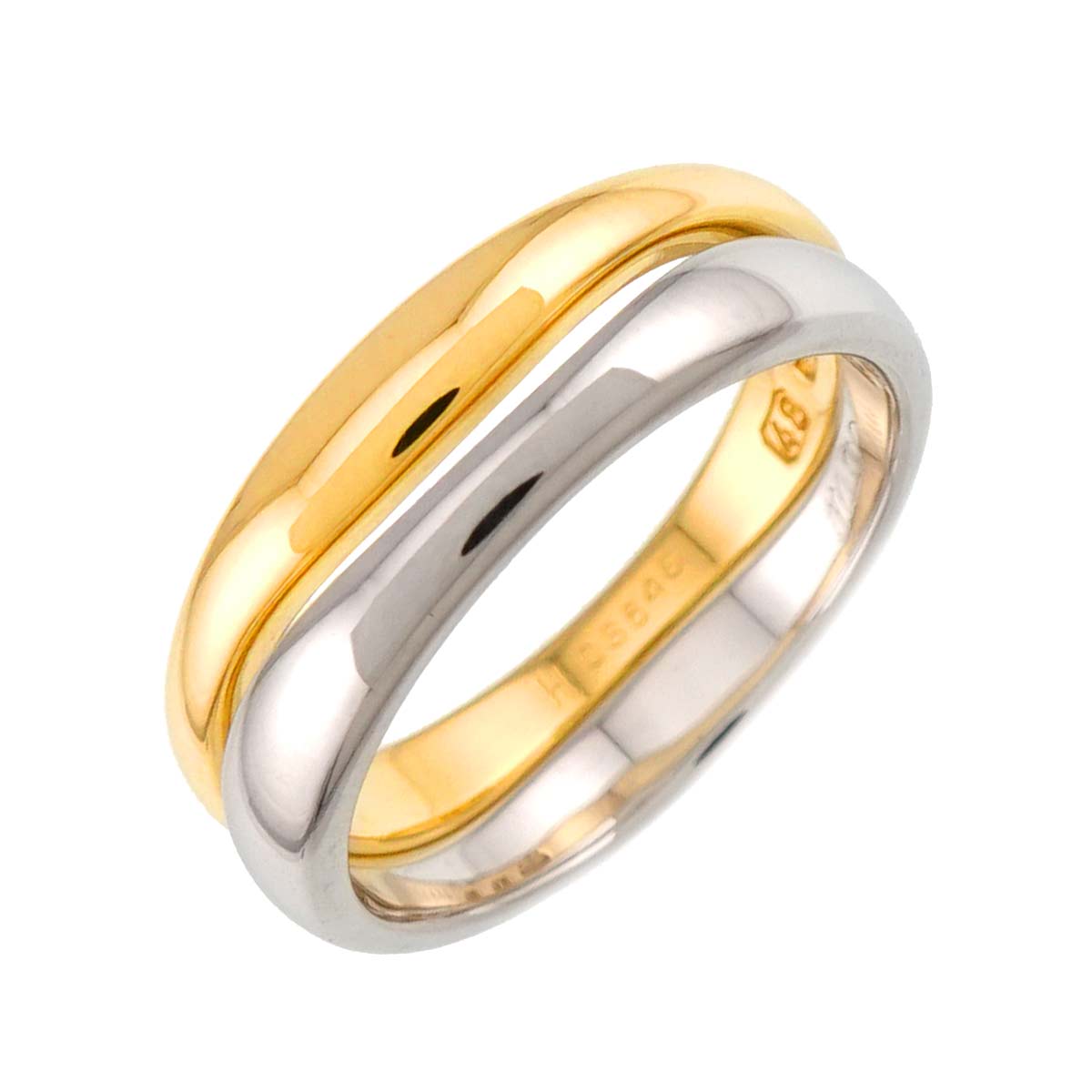 Love Me Ring 18K YG WG 750 size48 4.5(US)