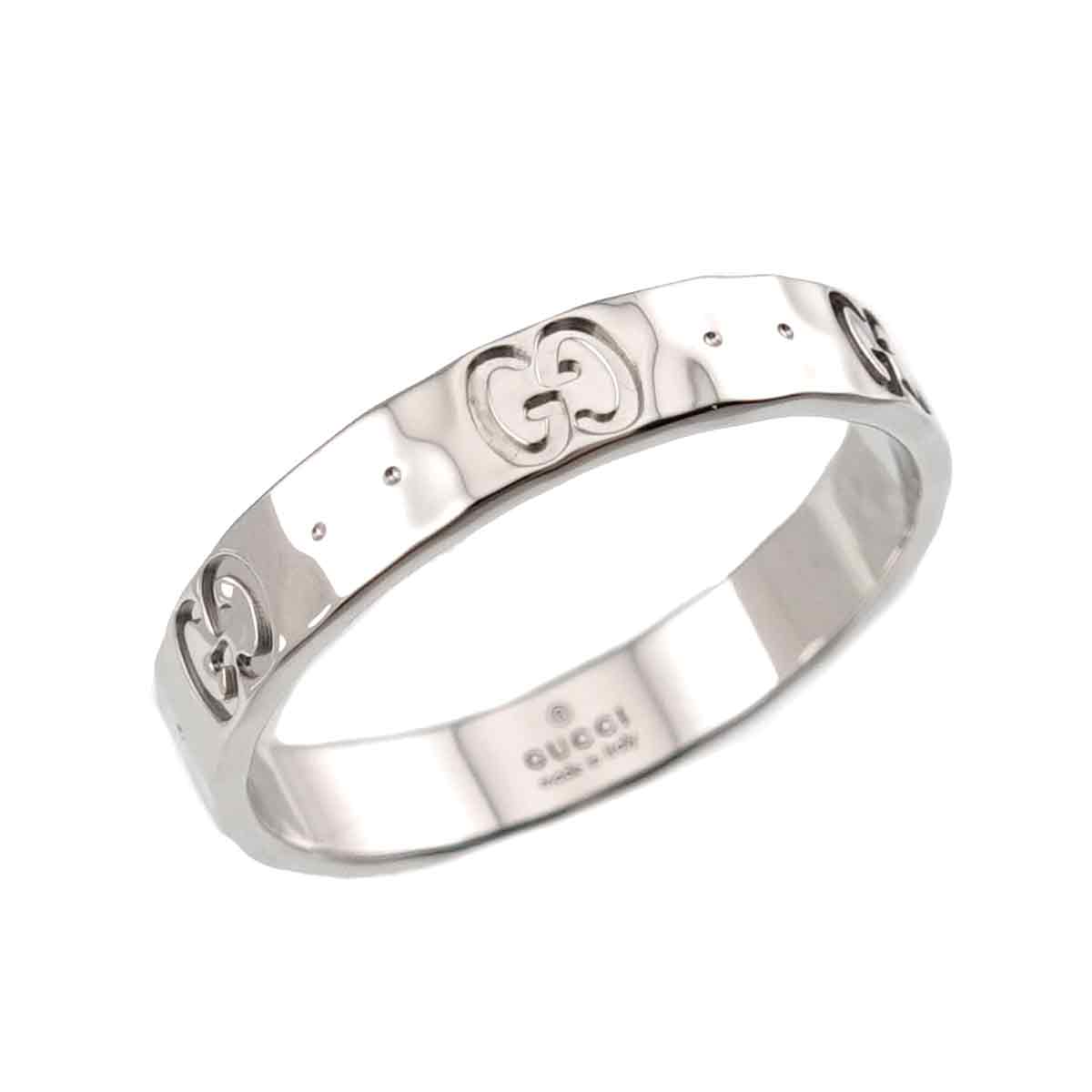Icon Ring 18K WG White Gold 750 Size20 8.75(US)