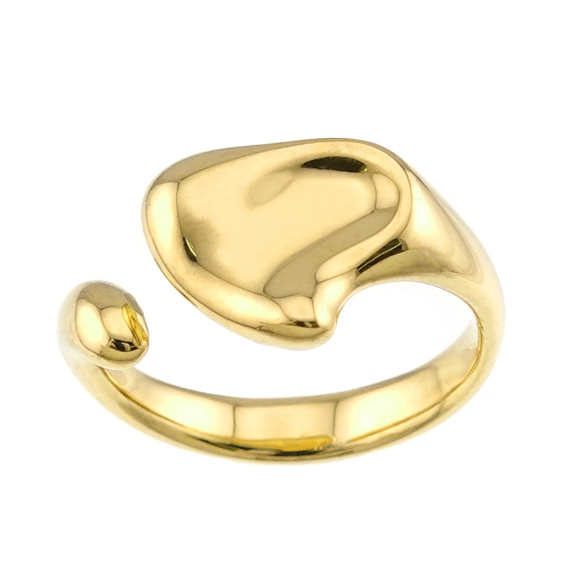 Full Heart Ring 18K YG 750 Size6.75(US)