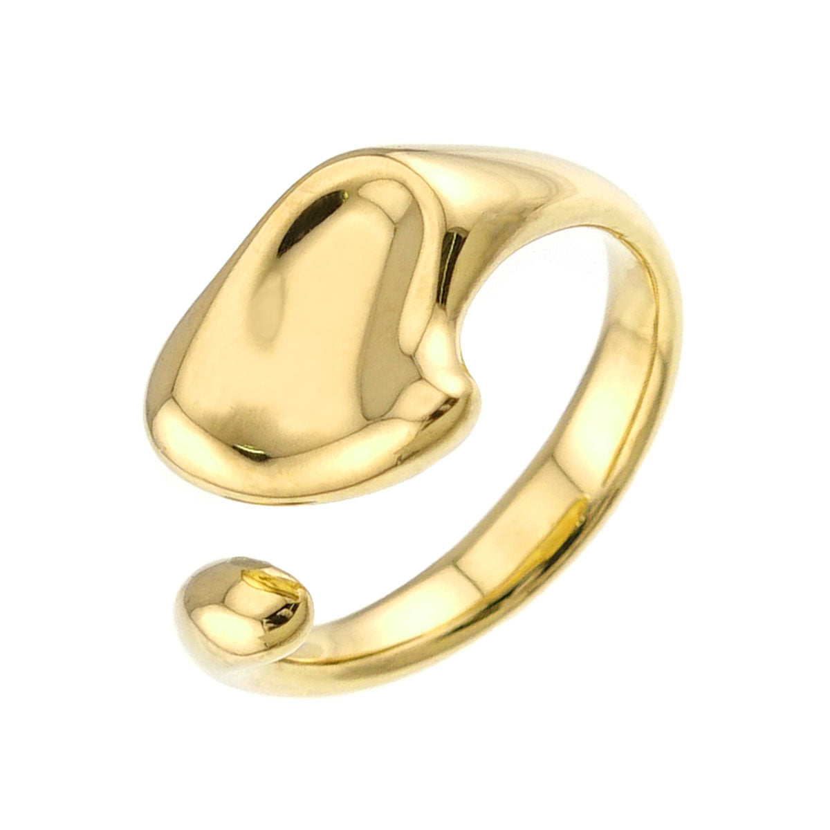 Full Heart Ring 18K YG 750 Size6.75(US)