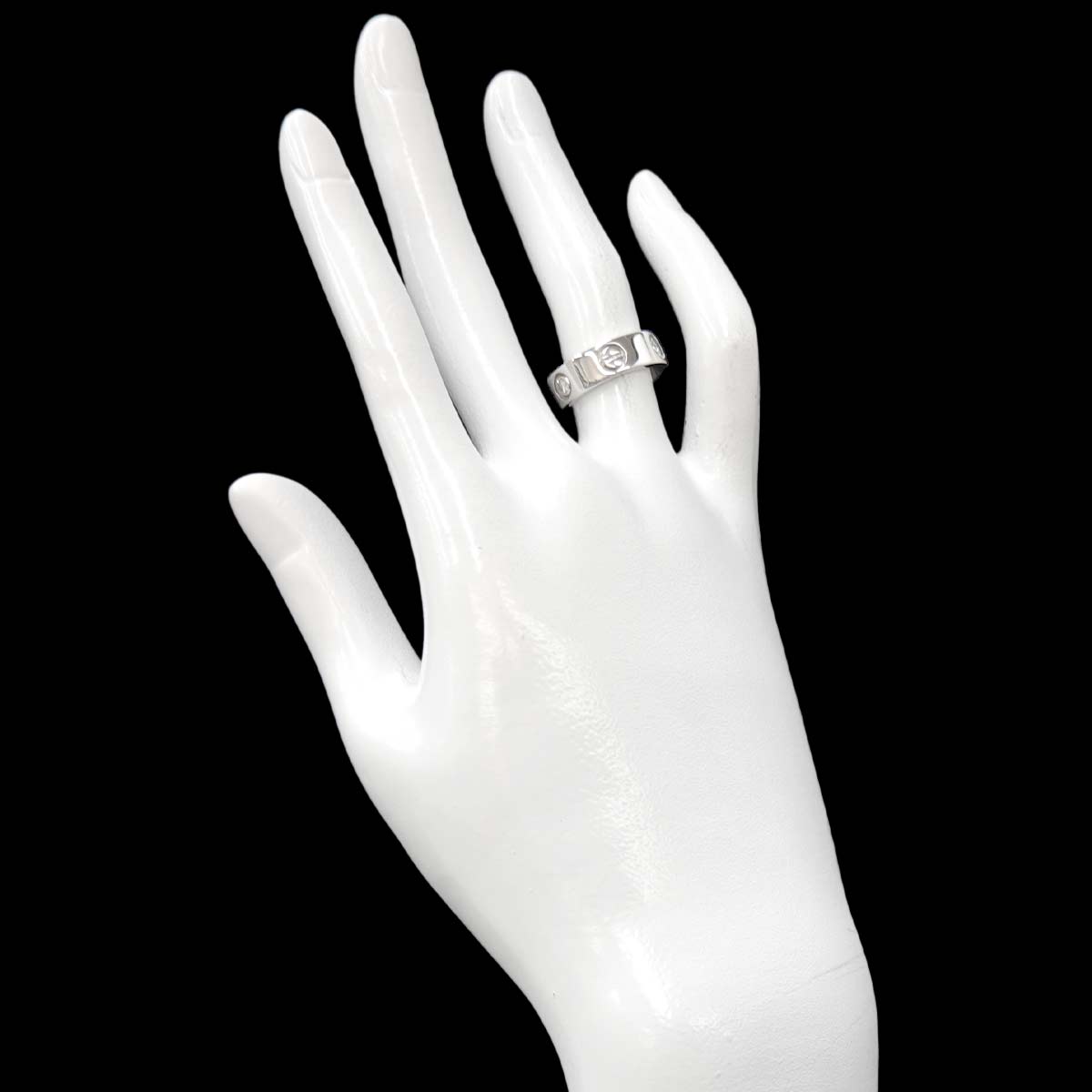 Love Classic Ring Diamond 3P 18K WG 750 size49 4.5-4.75(US)