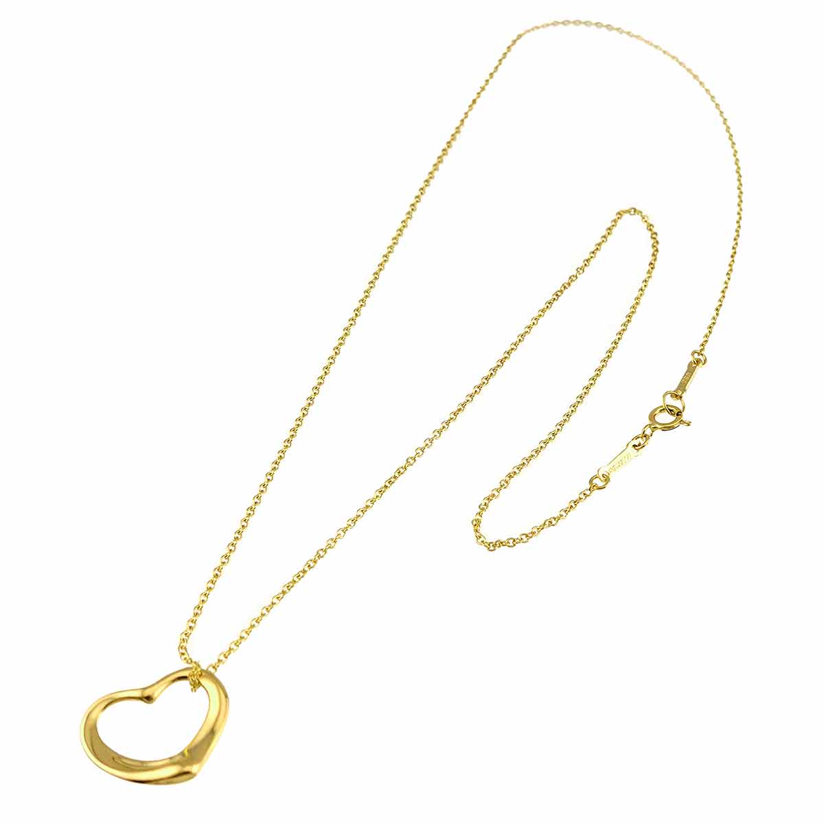 Open Heart Necklace 18K Yellow Gold 750
