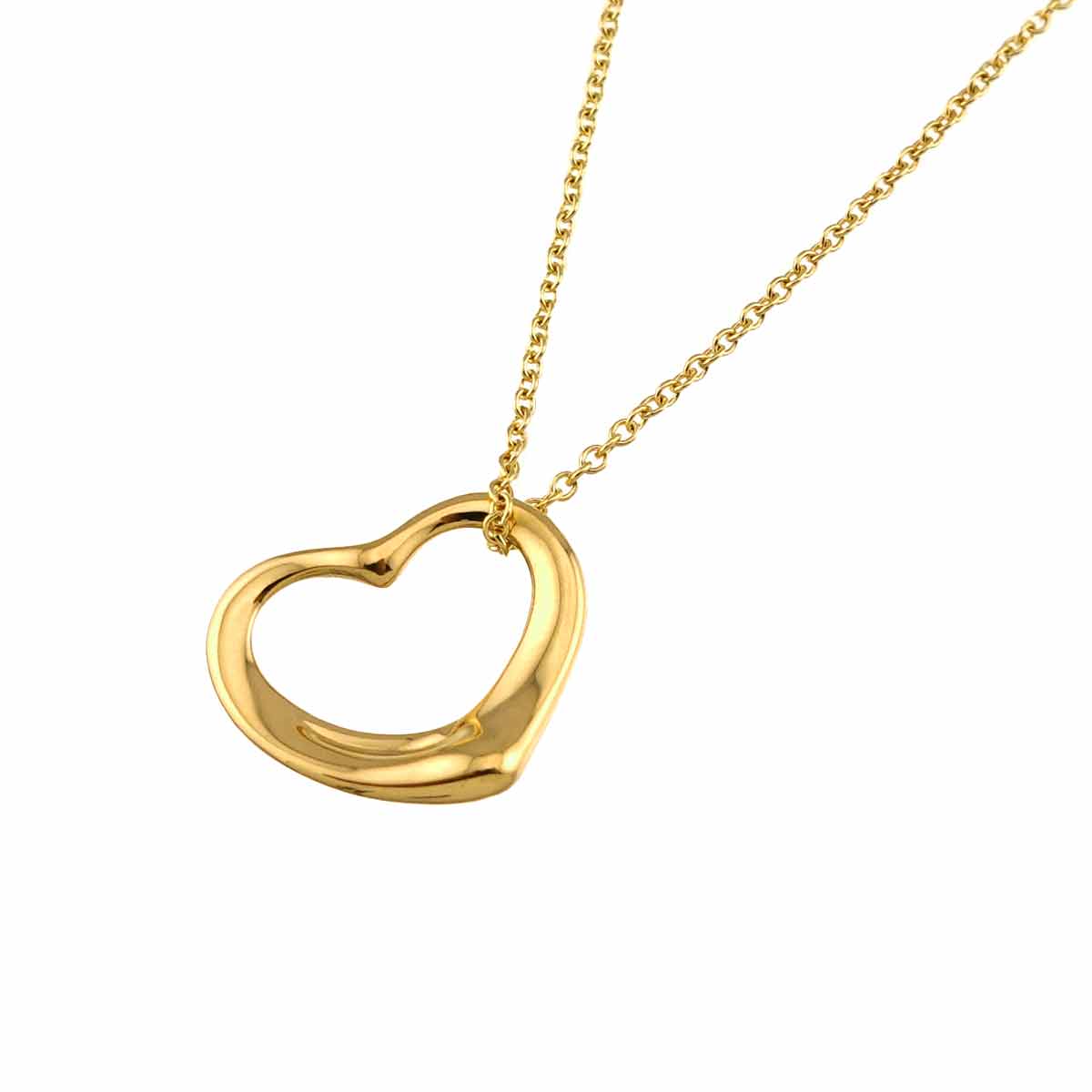 Open Heart Necklace 18K Yellow Gold 750