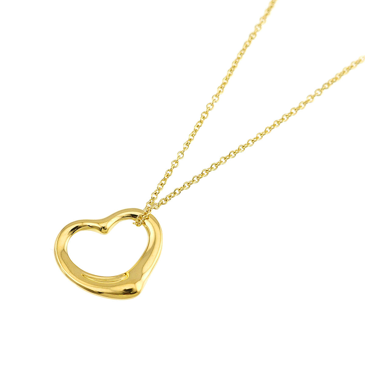 Open Heart Necklace 18K Yellow Gold 750