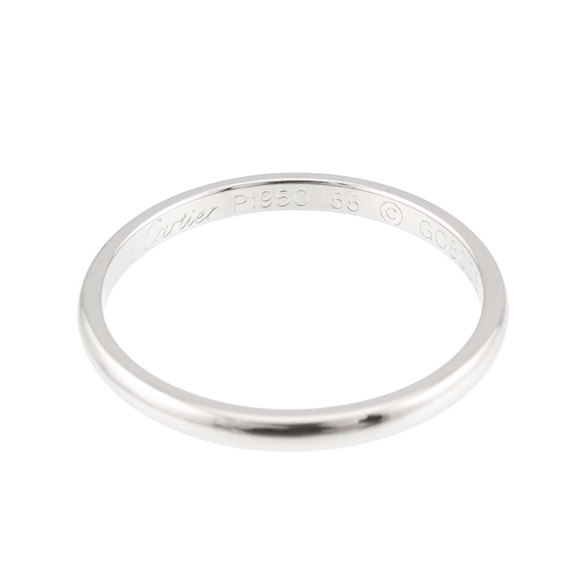 Classic Ring Platinum Size55 6.75-7.25(US)