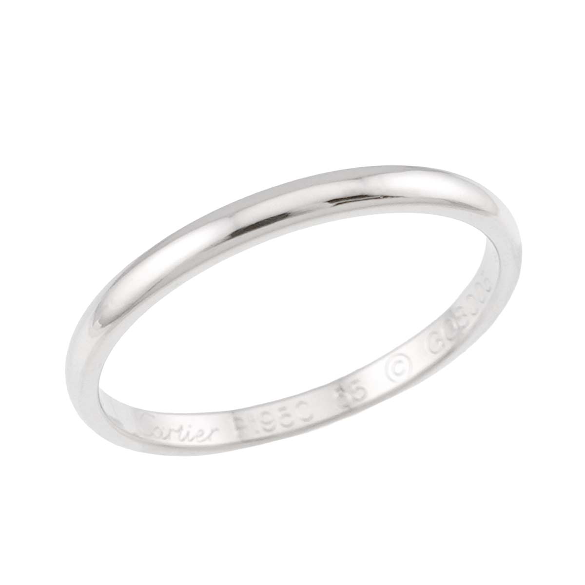 Classic Ring Platinum Size55 6.75-7.25(US)