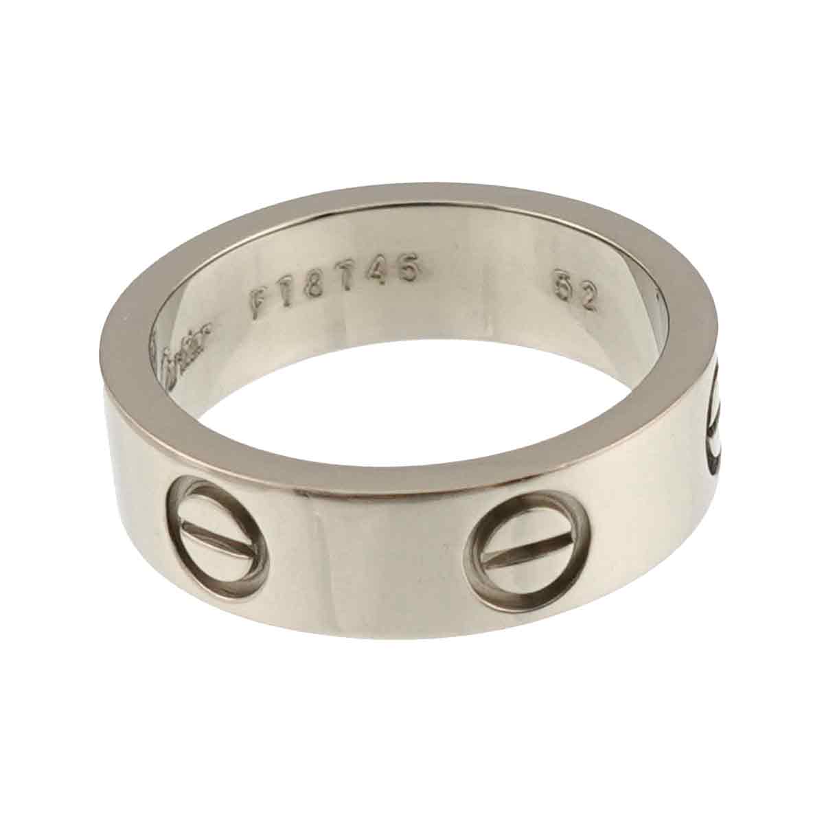 Love Ring 18K White Gold 750 size52 5.75-6(US)