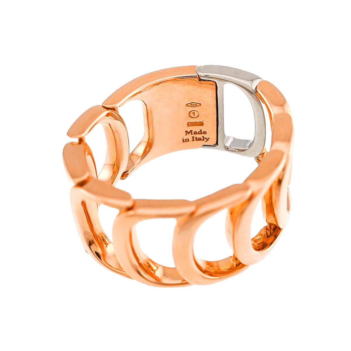 Damianissima Diamond Ring 18K PG WG 750 size6.25-6.5(US)