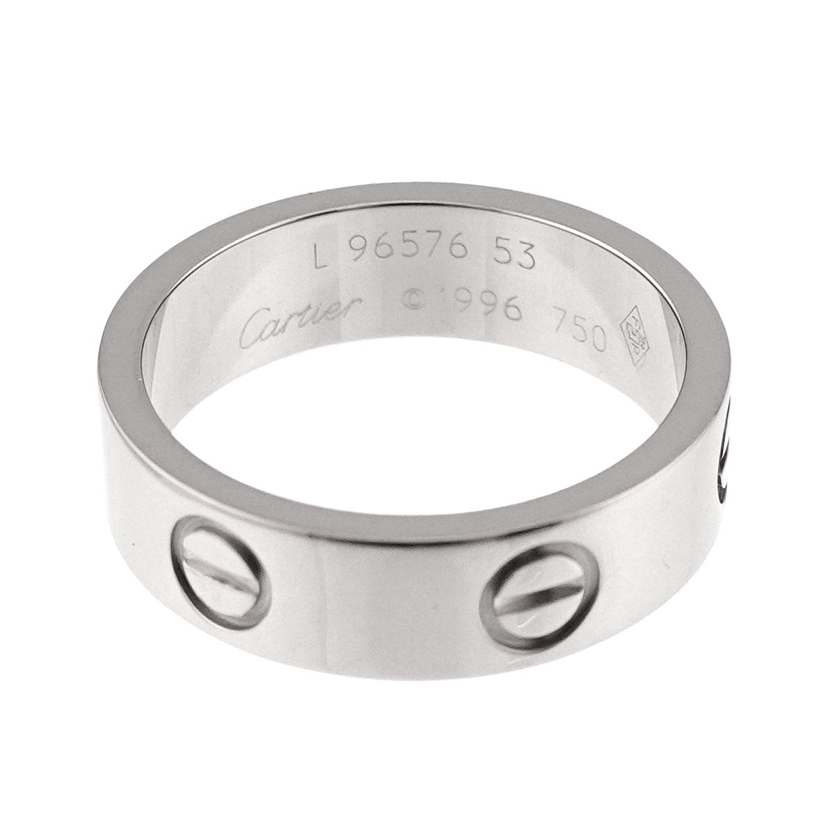 Love Classic Ring 18K White Gold 750 size53 6(US)
