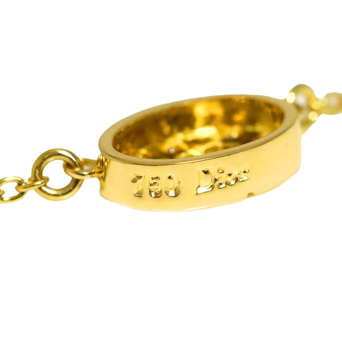 Diamond Necklace 18K Yellow Gold 750
