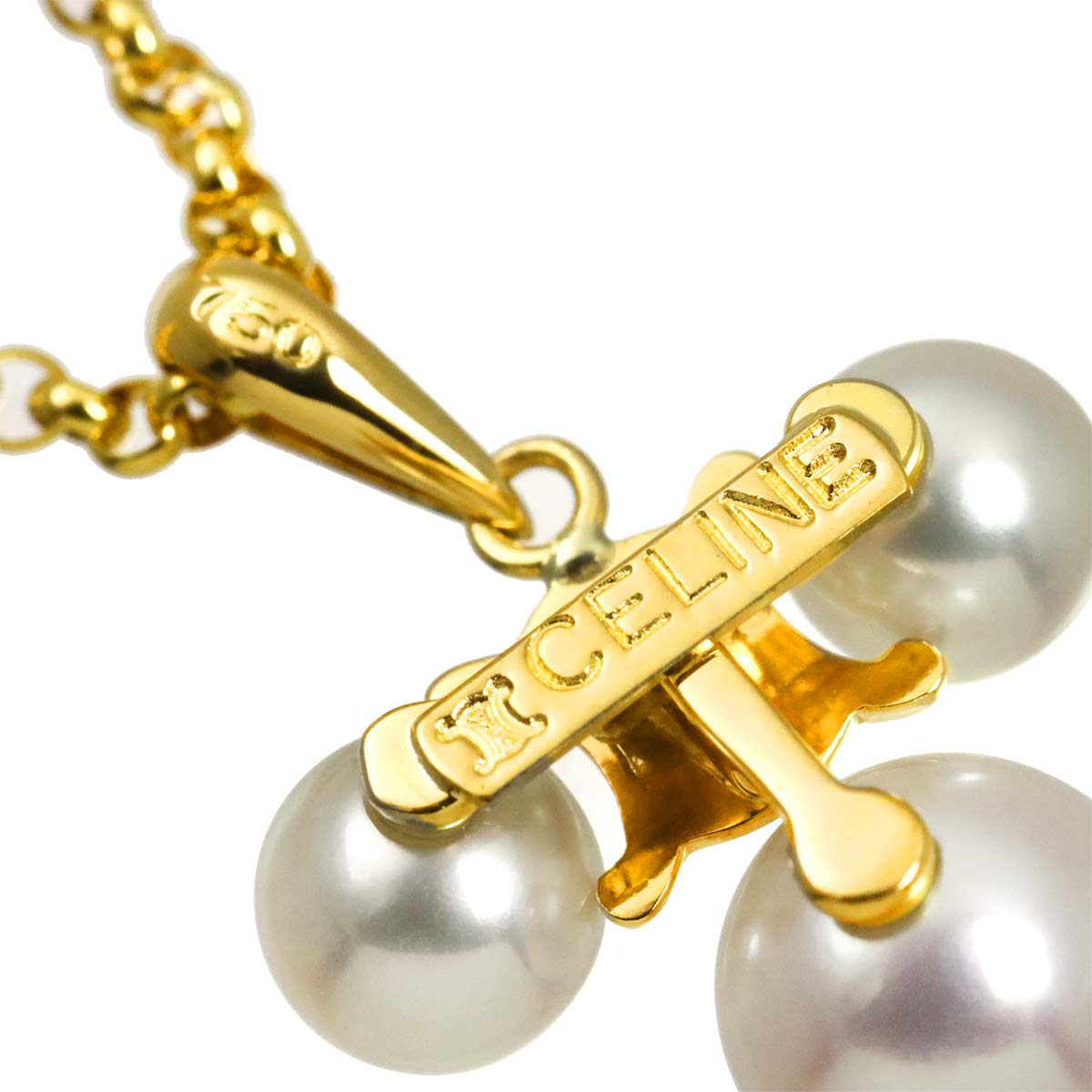 Triomphe Akoya Pearl 6.5-4.8mm Necklace K18 Yellow Gold 750