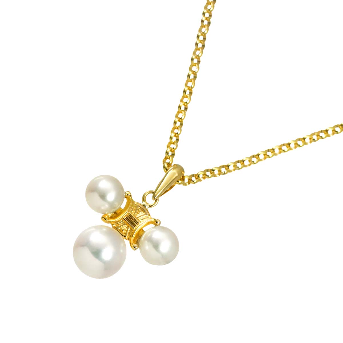 Triomphe Akoya Pearl 6.5-4.8mm Necklace K18 Yellow Gold 750