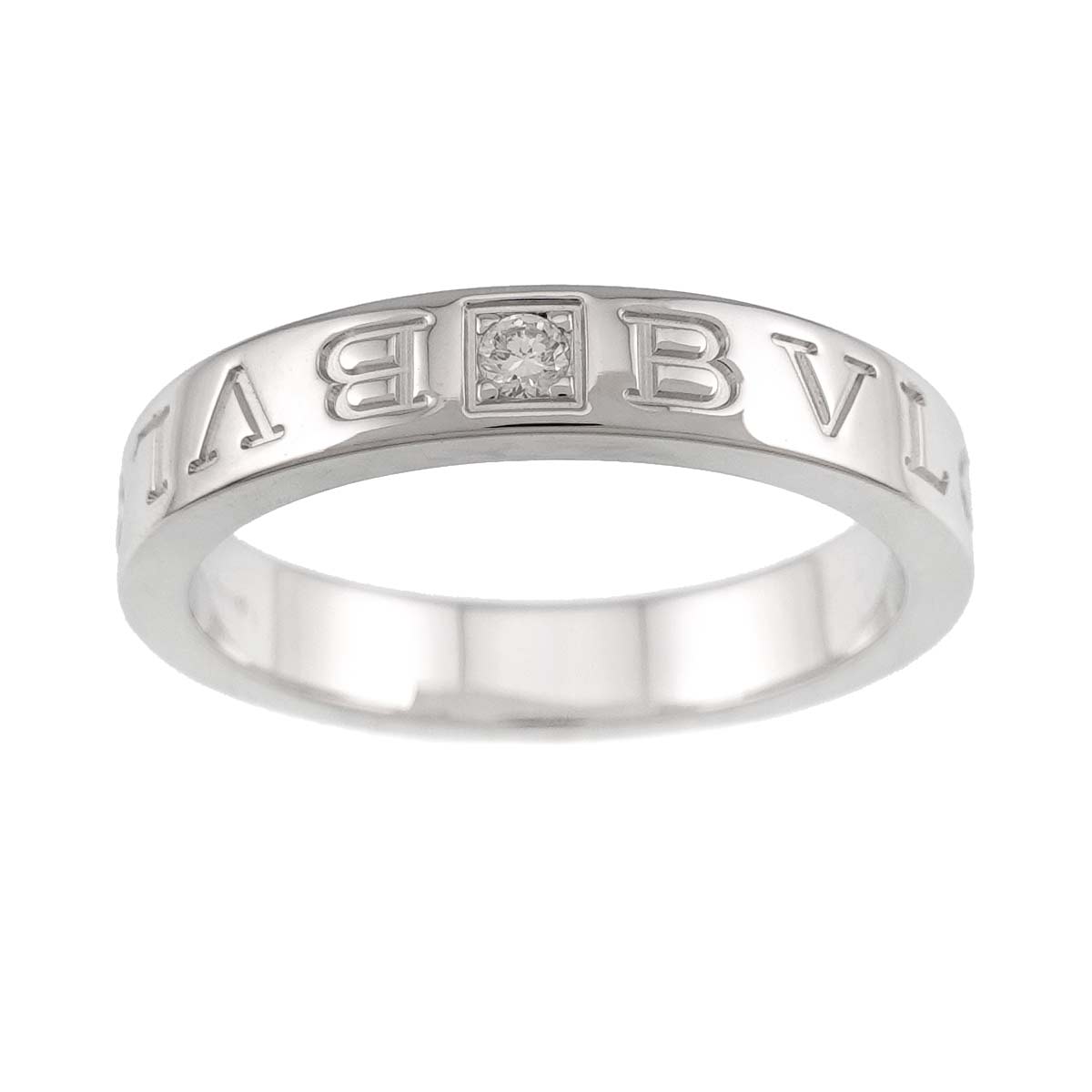 B-ZERO1 Diamond Ring 18K WG 750 size8-8.25(US)