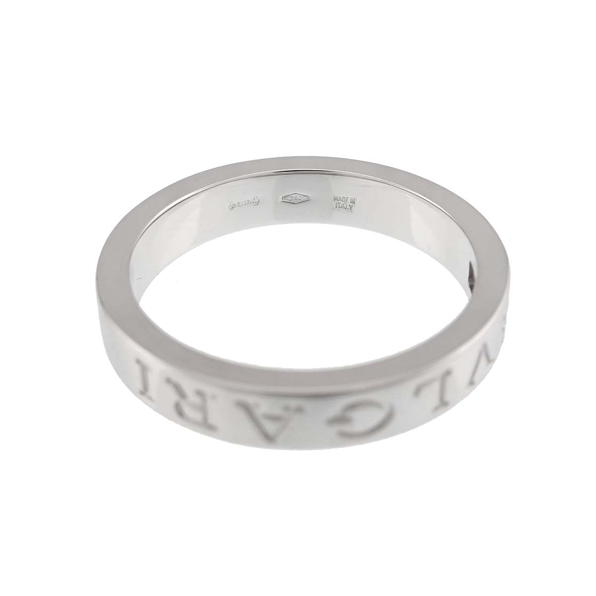 B-ZERO1 Diamond Ring 18K WG 750 size8-8.25(US)