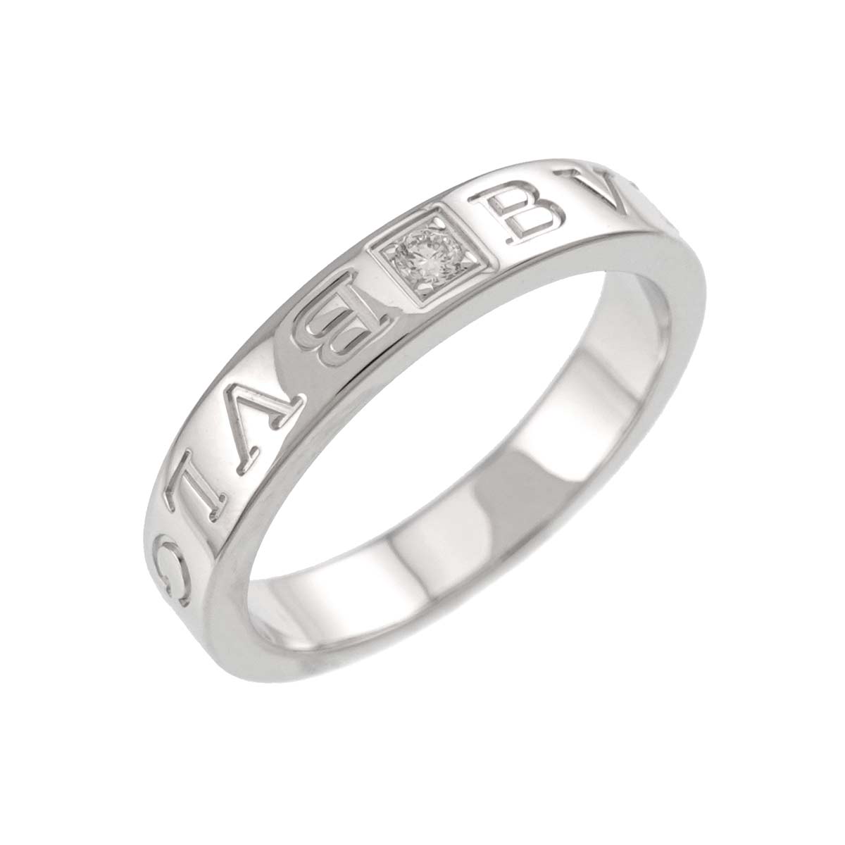 B-ZERO1 Diamond Ring 18K WG 750 size8-8.25(US)