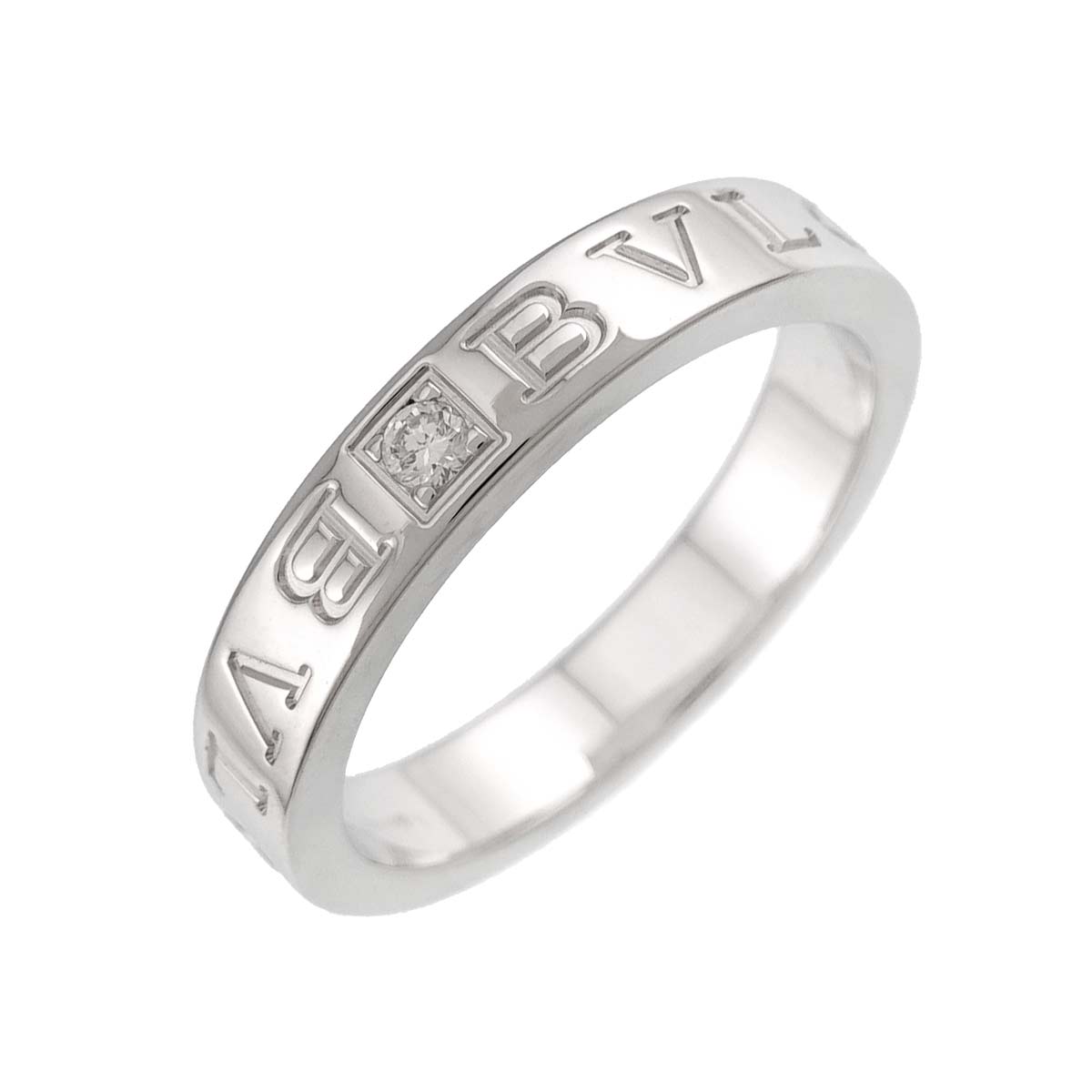 B-ZERO1 Diamond Ring 18K WG 750 size8-8.25(US)