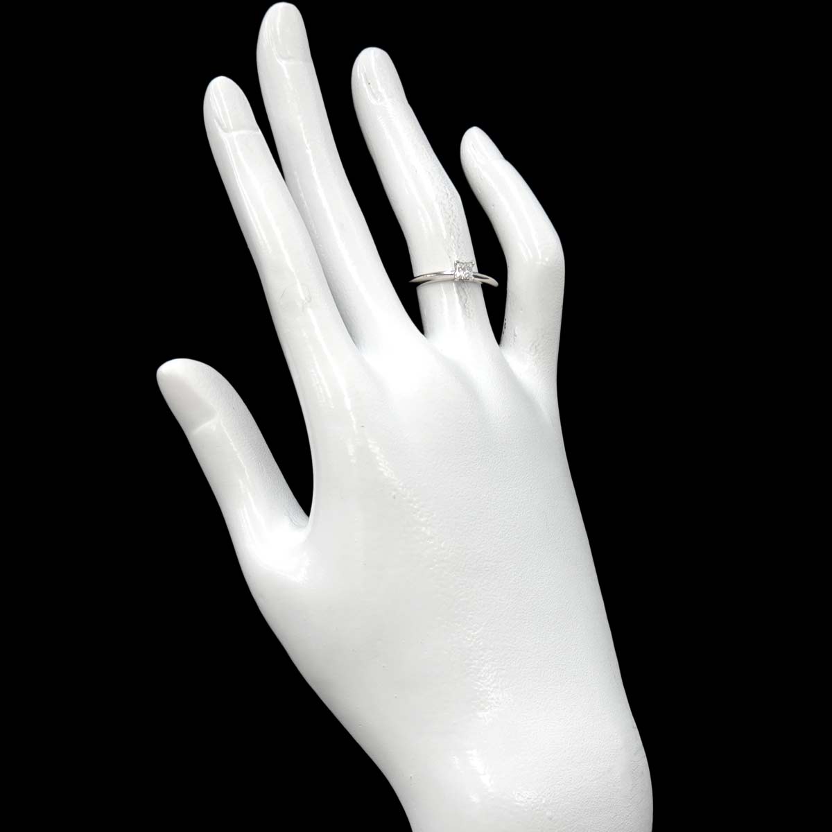 Diamond 0.18ct Ring Pt Platinum Size4.5(US)