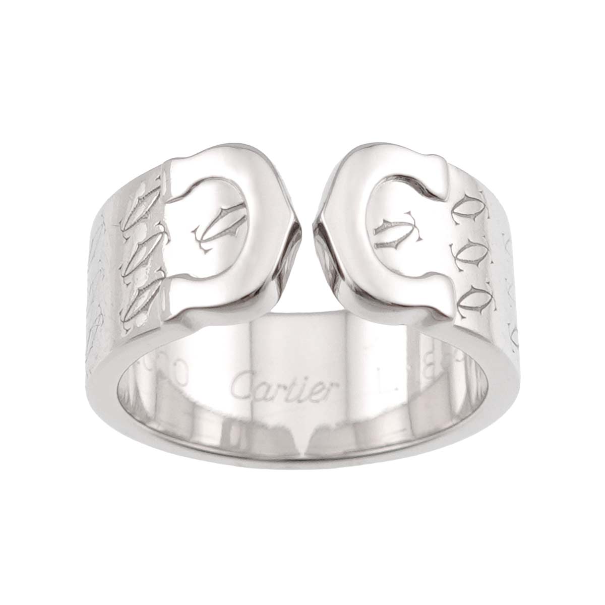 Cartier C2 Ring 18K White Gold 750 size51 5.25(US)