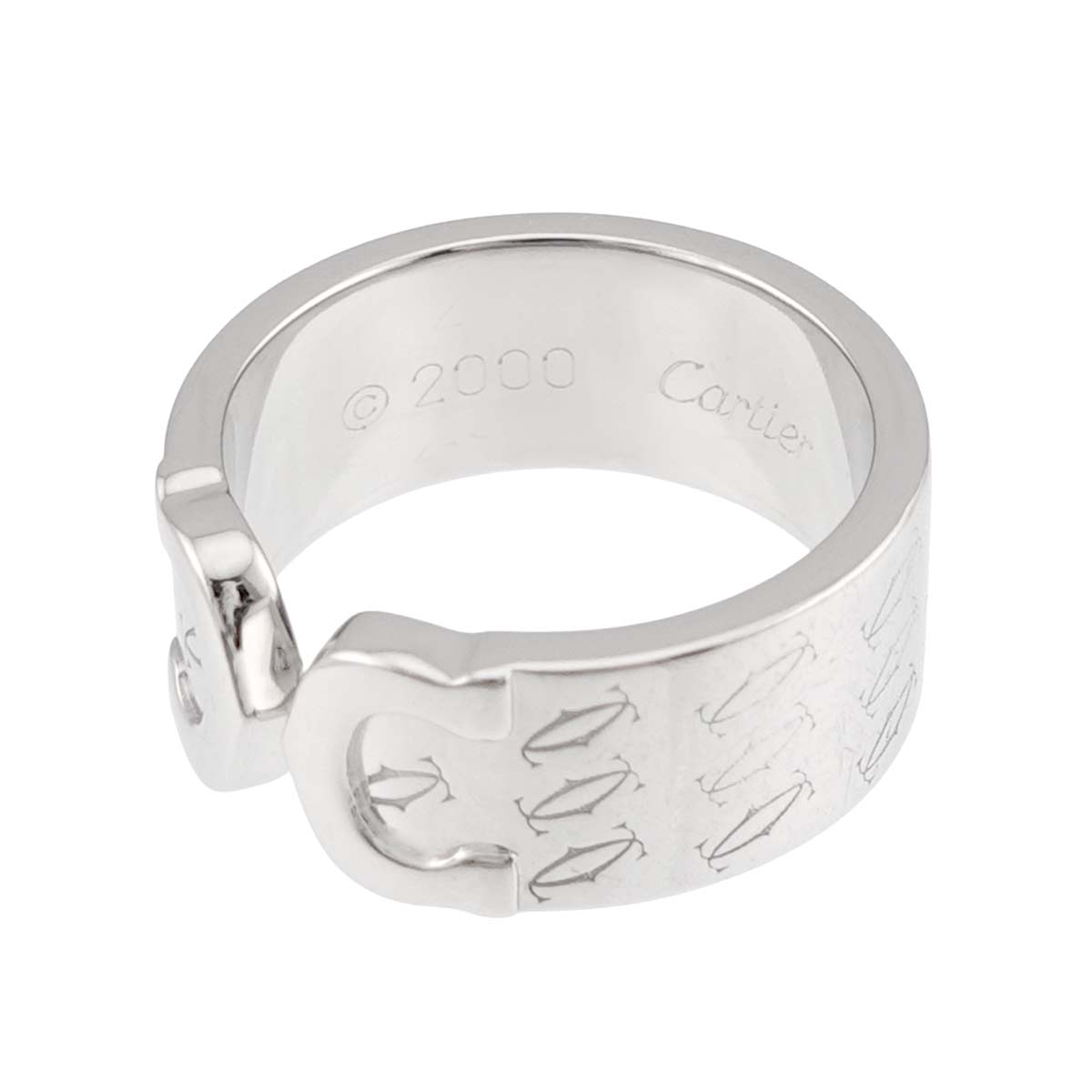 Cartier C2 Ring 18K White Gold 750 size51 5.25(US)