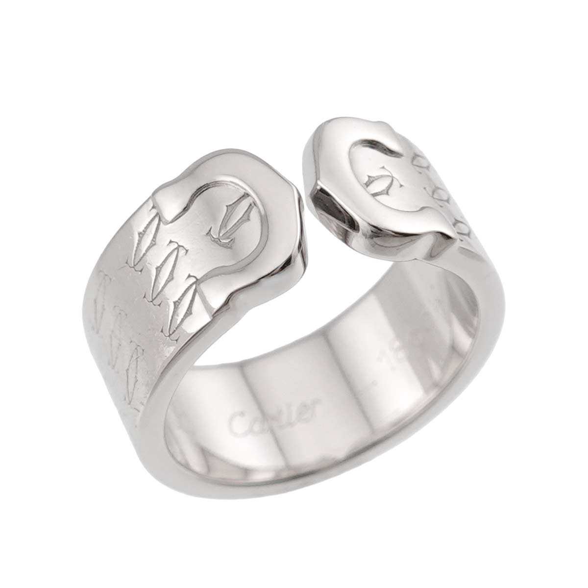 Cartier C2 Ring 18K White Gold 750 size51 5.25(US)